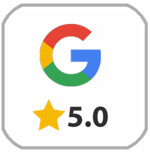 Google logo with a yellow star